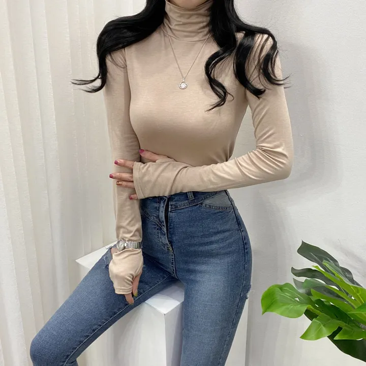 🚀당일발송🚀[묶음할인/8컬러] 가을 겨울 로하 워머 폴라 티셔츠 이너티 상세 이미지 20
