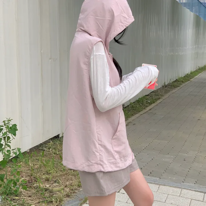 레코드 후드 나일론 조끼 : record hoodie Anorak vest - 4 color 상세 이미지 34