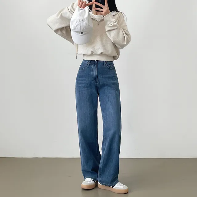 [3기장/S~2XL!] 라이크 그레이시연청+진청 스판데님와이드팬츠 YKK 2color 상세 이미지 20