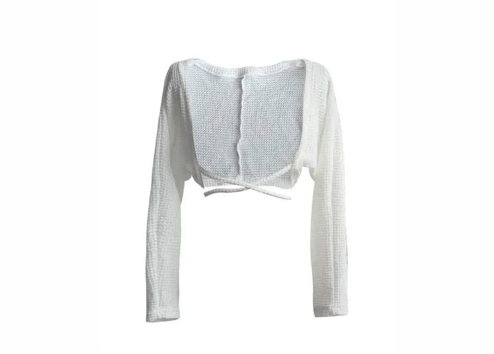 bolero strap waffle cardigan 상세 이미지 37