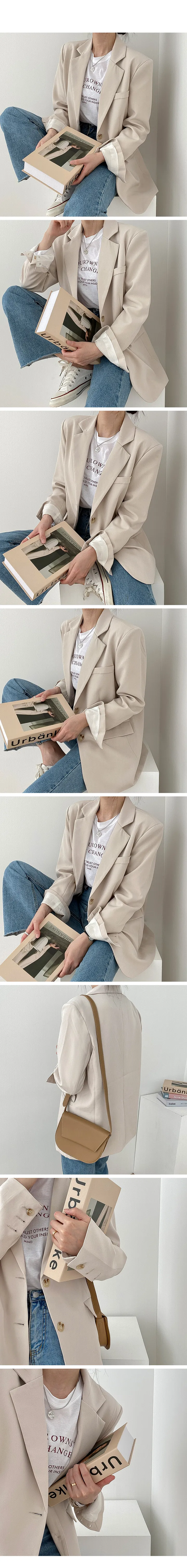 [빅사이즈] 오버핏 박시 심플 데일리 봄자켓(4color) 상세 이미지 3