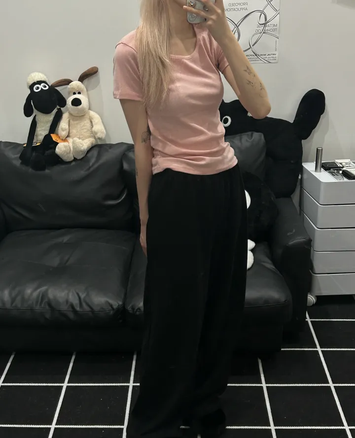 [🎀누적판매 2천장🎀] Butter slimfit u-neck short sleeve T 버터 슬림핏 유넥 반팔티 상세 이미지 63