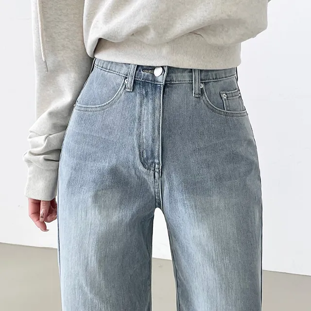 [3기장/S~2XL!] 라이크 그레이시연청+진청 스판데님와이드팬츠 YKK 2color 상세 이미지 5