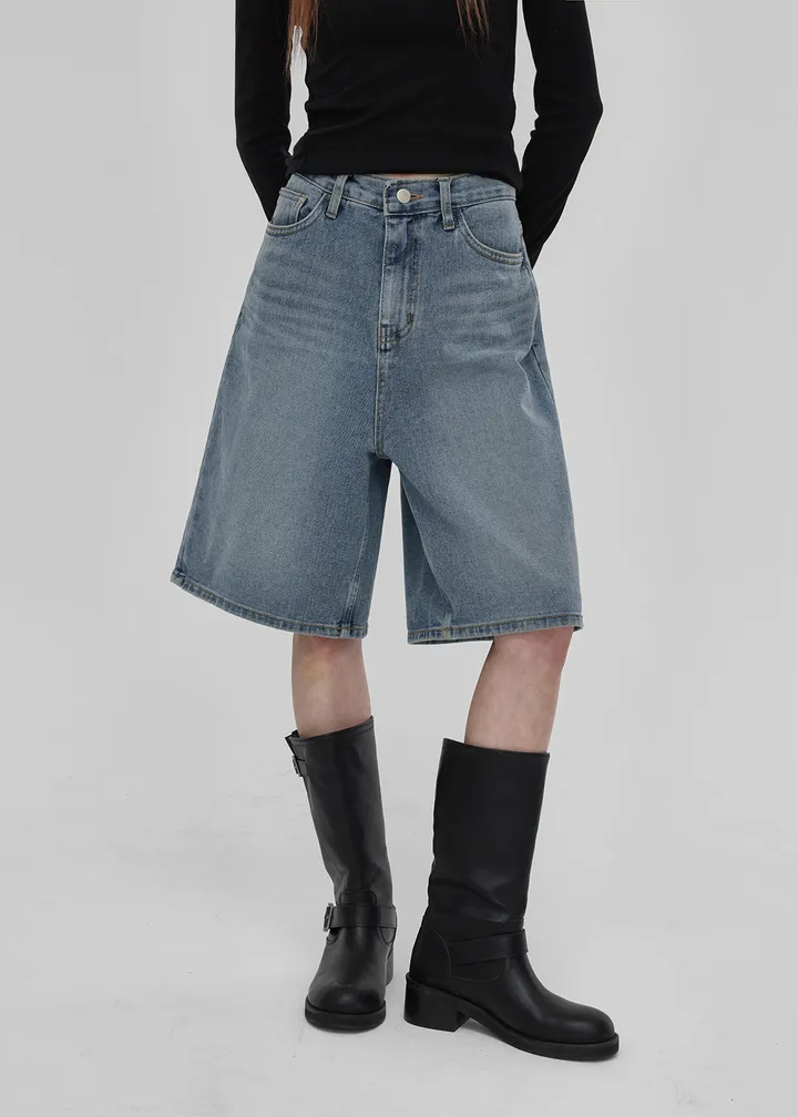 [2천장판매] [B-DENIM] WASHING HALF PANTS 023 상세 이미지 34