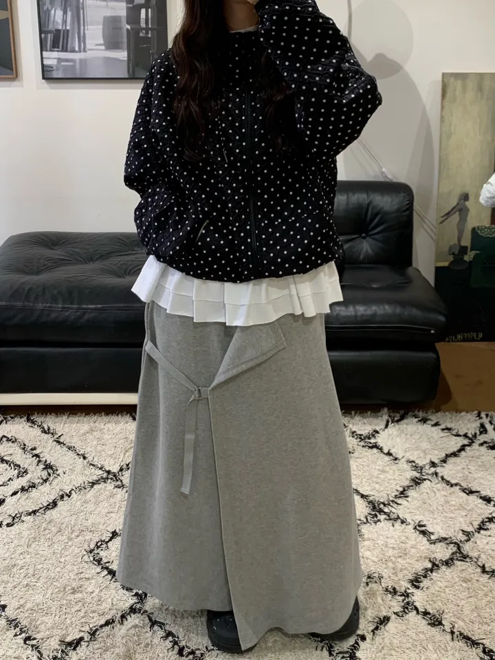[고퀄/모델소장🖤]도트 땡땡이 후드 바람막이(2color) 상세 이미지 5