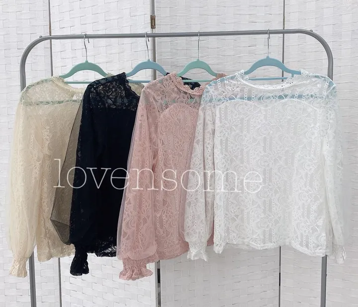 안감있는, 세젤예 레이스 시스루블라우스 4color 상세 이미지 16