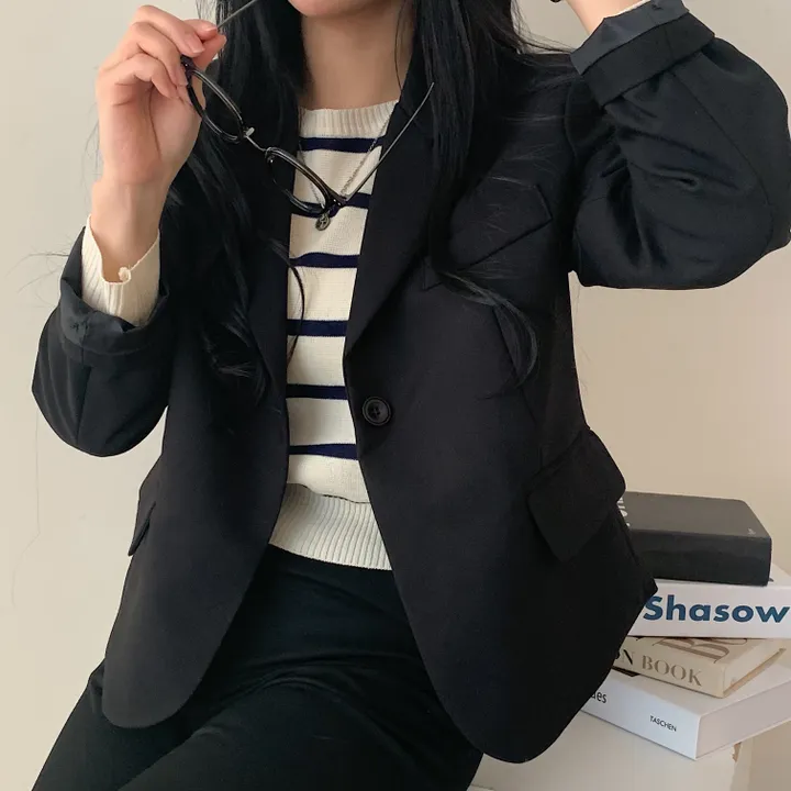 [기획/필수] 오늘도 예쁘게, 모니카 원버튼 숏자켓;4col 상세 이미지 61