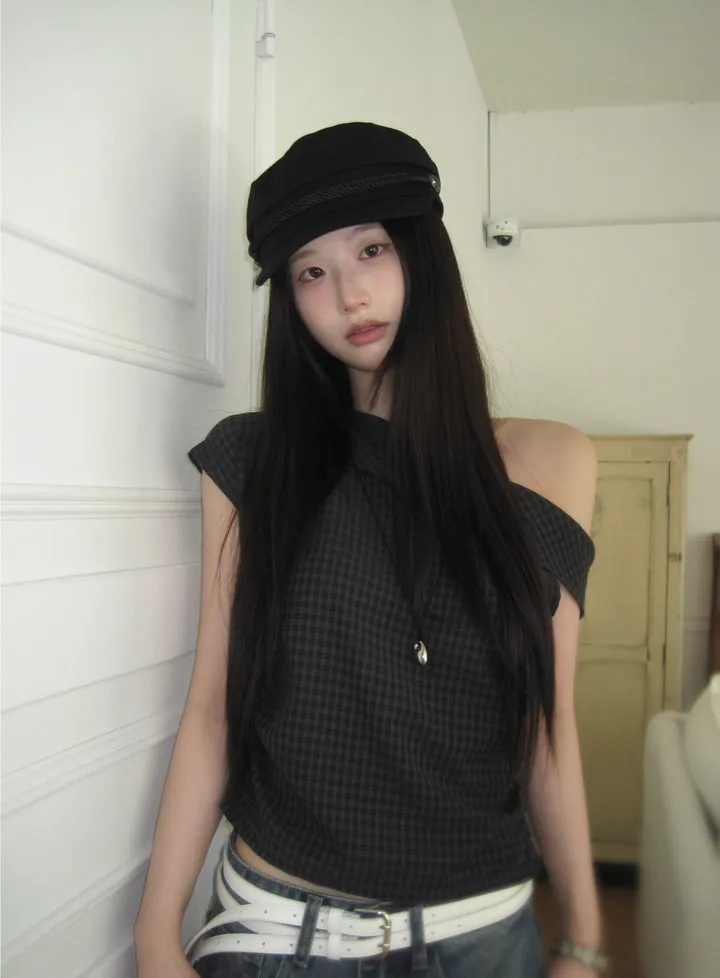 반팔 티셔츠 모델 착용 이미지-S1L24
