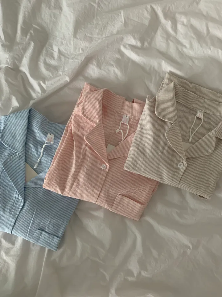 [자체제작][2size/4color] shirt pajamas set 커플잠옷 상세 이미지 34