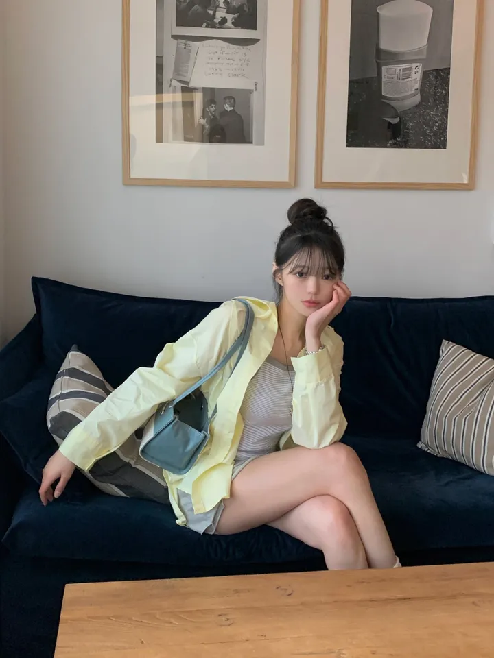[4천장판매][MADE/핏보장인생셔츠] 에디 프렌치 코튼 오버핏 셔츠 남방 남녀공용 보이핏 레이어드 봄옷 봄신상 봄코디 봄상의 봄셔츠- 7color (KD1457,KD1910) 상세 이미지 105