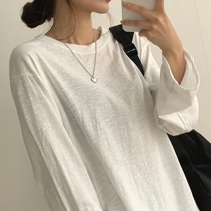 [ 필수템!/10colors ] 샌디 데일리 슬라브 긴팔T 상세 이미지 6