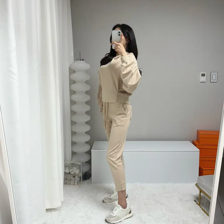 *밑단 포인트, 3color* 로로 슬림 일자 슬랙스 트레이닝 팬츠 상세 이미지 16