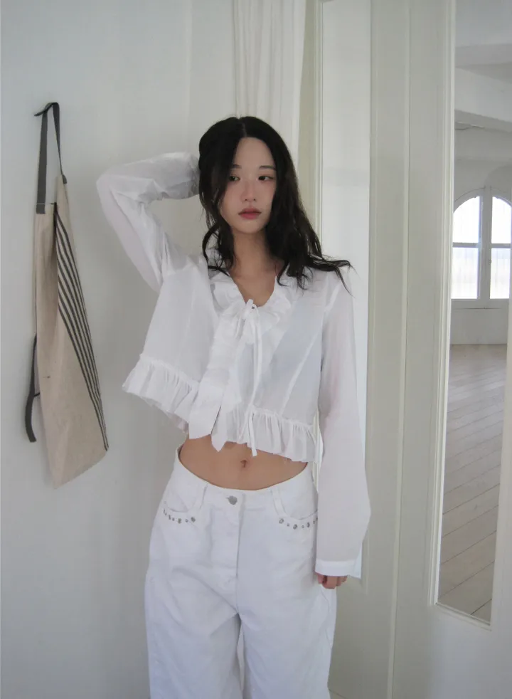 긴팔 티셔츠 모델 착용 이미지-S1L19