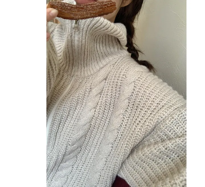 hachi twist 2way zip up (3color) 상세 이미지 20
