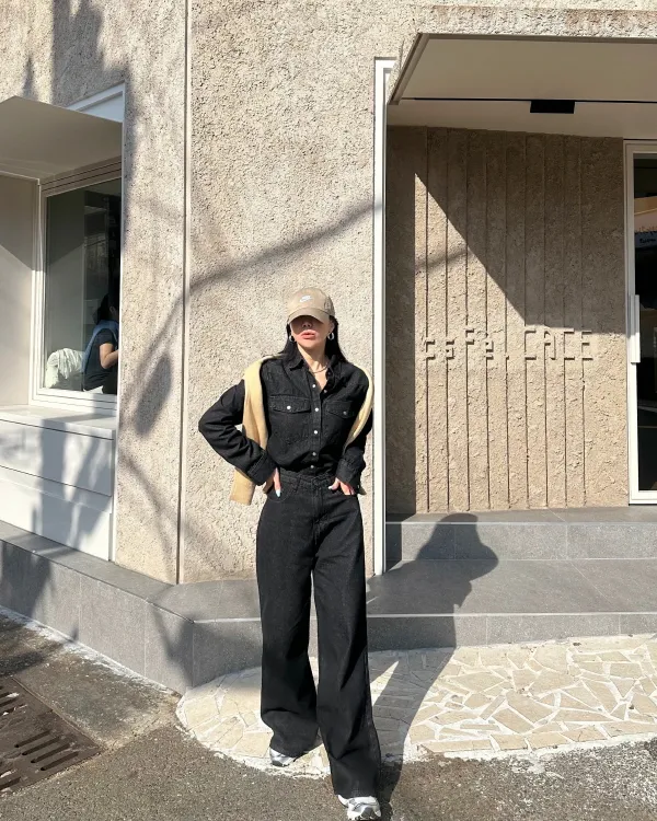 데님 남방 팬츠 세트 BLACK BULE COLOR 상세 이미지 8