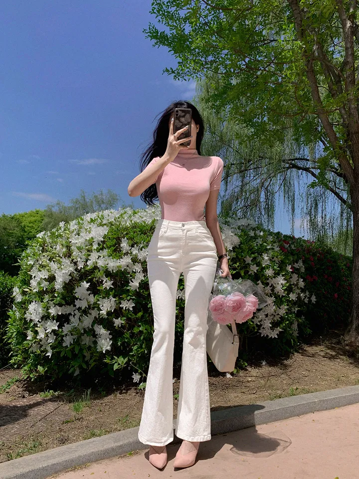 단독) 볼링레직기밴딩부츠컷 pants 💗2ver.숏/롱 (xs사이즈,숏기장 추가!) 상세 이미지 12