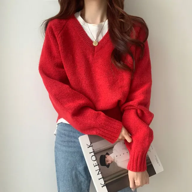 [ 무조건 소장 추천! 인기만점 ] 데일리 루즈핏 V넥 니트 상세 이미지 58