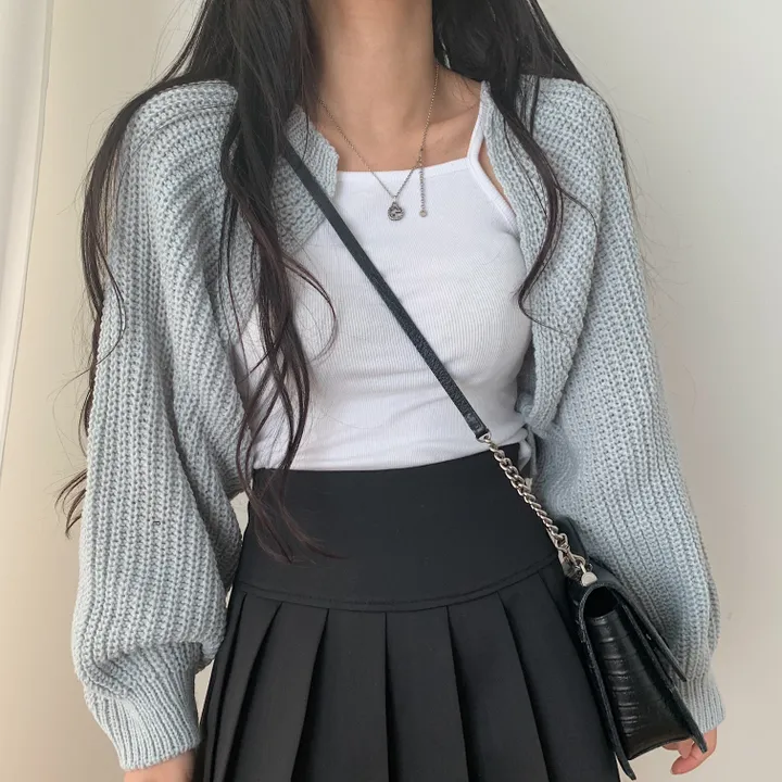 가을 두께감! 하찌 볼레로 크롭 니트가디건;5col 상세 이미지 28