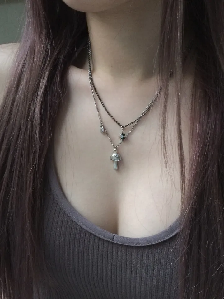 black twinkle necklace 상세 이미지 4