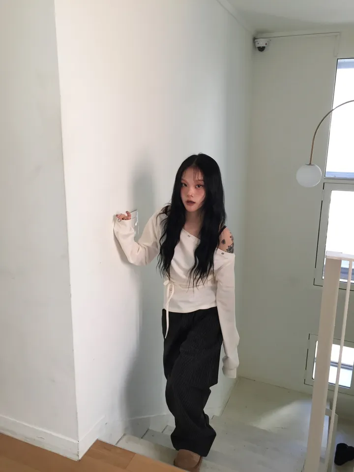 ♨주문폭주♨ #블랙 스트라이프 생지 데님 (당일 배송) 상세 이미지 33