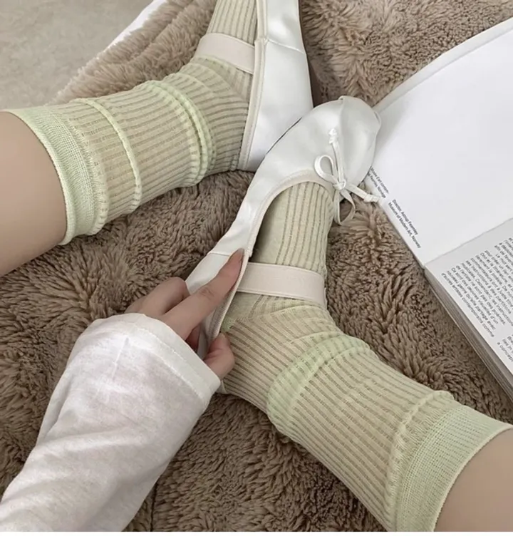 [3개이상 할인💕]여름 시스루 쿨링 골지 양말 상세 이미지 12