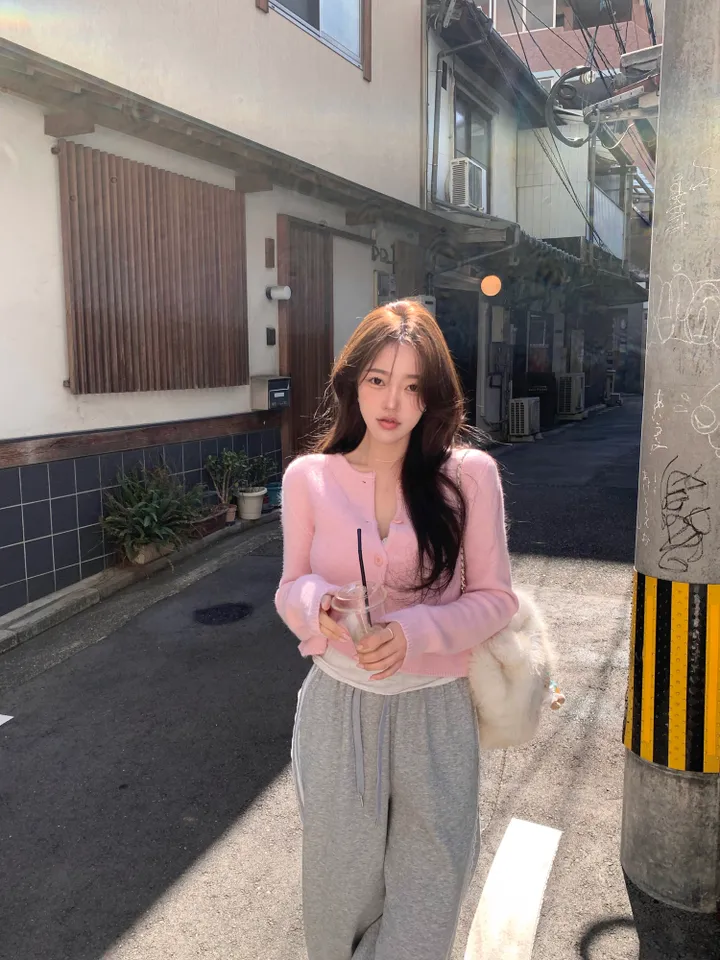 [베이비색감💌/고퀄원단] 앙고라 봄 새미크롭 가디건-4col 상세 이미지 8