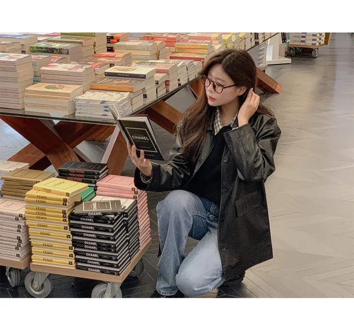 [자체제작/오늘출발/1만장돌파!]#봄🌷 바텐 오버핏 하프 레더 자켓 (데일리룩/개강룩/봄아우터/봄자켓/레더자켓/가죽자켓/루즈핏) 상세 이미지 134