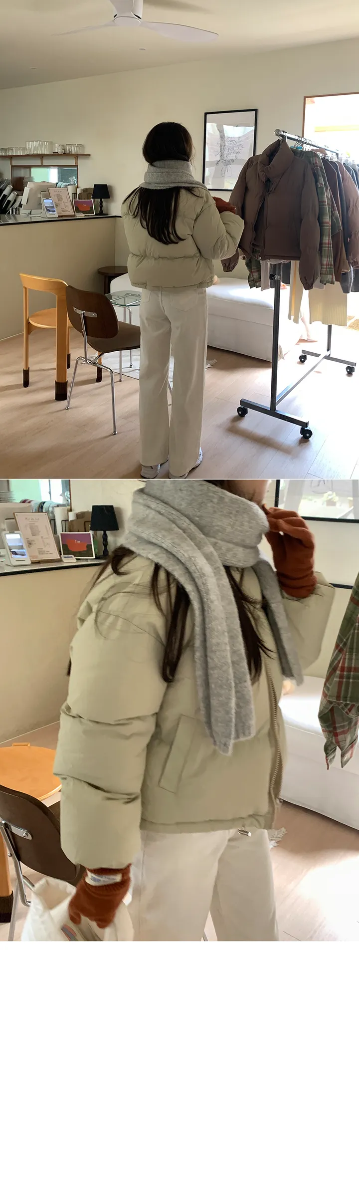 [주문폭주/당일출고🖤] 스노우 파스텔 크롭 숏 패딩 pd (웰론솜)(생활방수가능) 상세 이미지 33