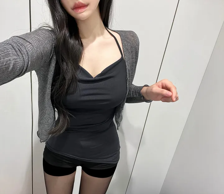 [살랑여리핏💘]스프링 러블리 가디건 봄 여름 가을 겨울 시스루 텐셀 아우터  겉옷 긴팔티셔츠 봄 가을 겨울 여름 상세 이미지 7