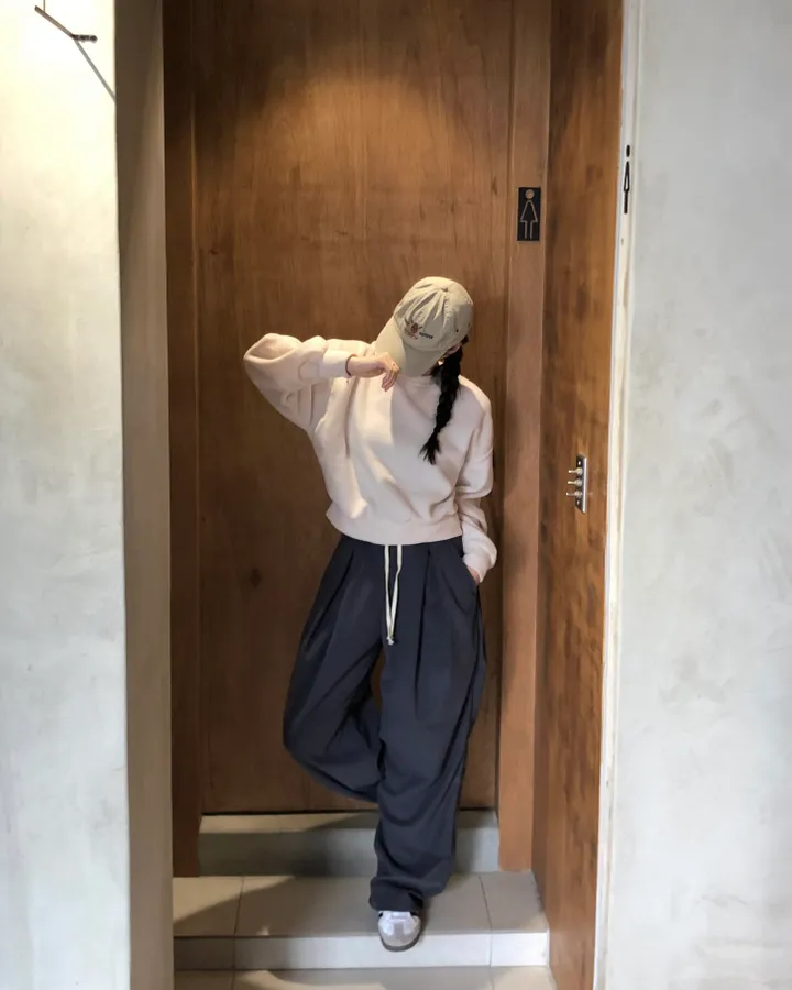[데일리/*핏보장*] 코듀로이 골덴 핀턱 밴딩 팬츠 - 7colors (맞주름 허리 밴딩 와이드팬츠 롱다리핏 골반보장) 상세 이미지 54