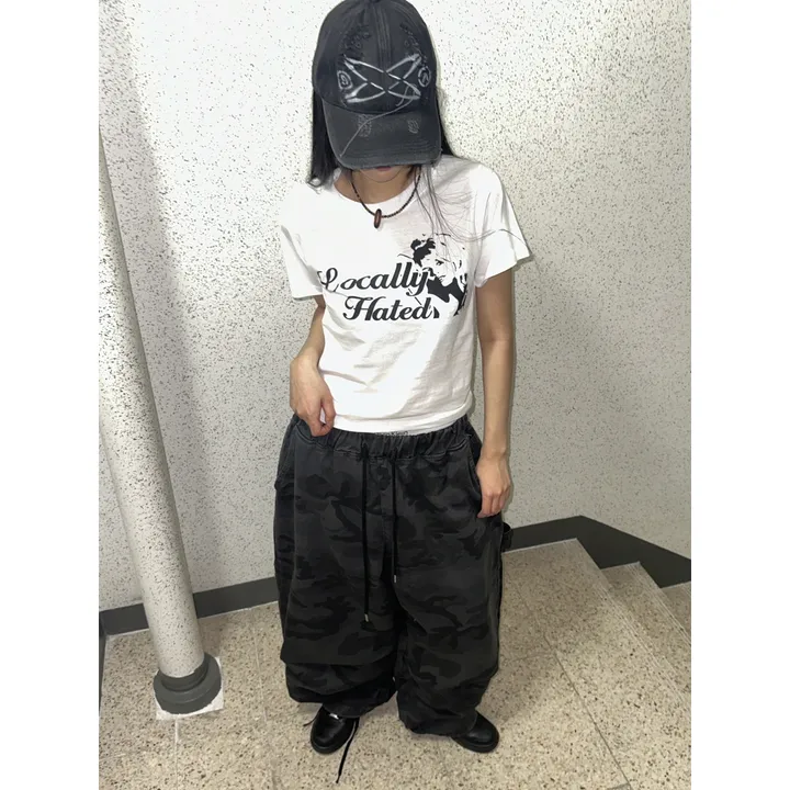 [UNISEX/소장추천!]밀리터리 카모 카펜더 스트랩 포인트 핀턱 와이드 벌룬 팬츠(2color/3-5일 여유주문) 상세 이미지 31
