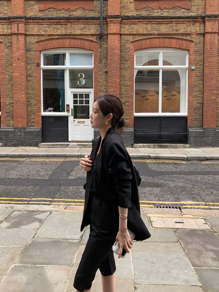 루즈핏 봄 가을 자켓 2컬러 잠바 가을 봄 코디 하객 결혼식 출근룩 상세 이미지 25