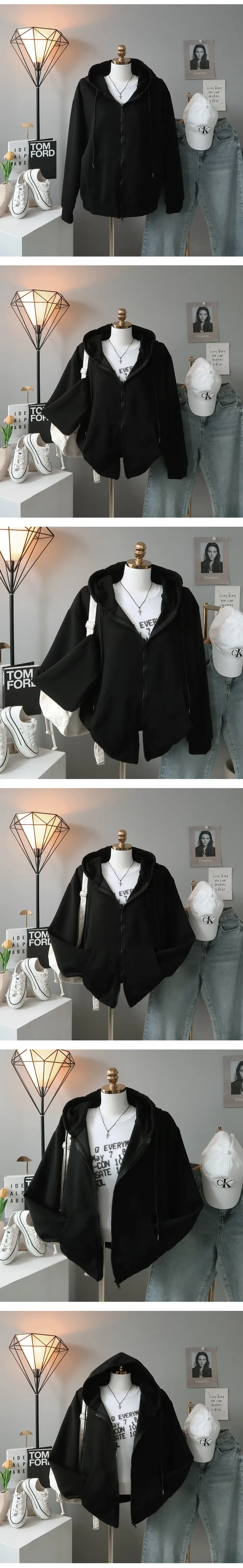 [2사이즈선택/UNISEX🤍오버핏!퀄보장 교복템 *투웨이집업* 데일리 후드집업 ] 올데이투웨이후드집업 상세 이미지 5