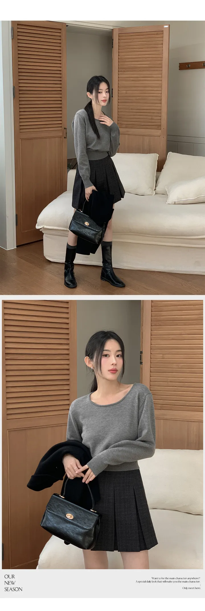 [자체제작/3천장돌파/S-L]프롬드 소프트 울 히든단작 핸드메이드 숏 코트 상세 이미지 94