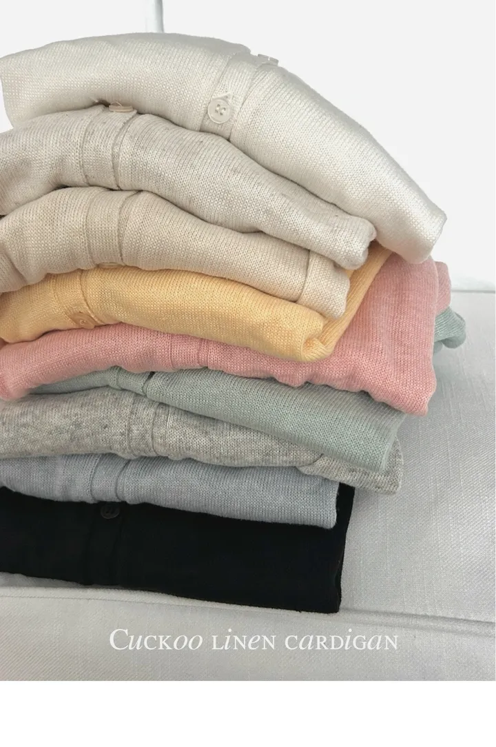 ☁️[한여름까지 쭈-욱]쿠쿠 린넨 가디건 9color 살안타템 실내용 여름아우터 상세 이미지 1