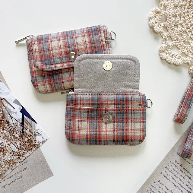 [handmade]빈티지 체크 카드지갑 vintage check card wallet 상세 이미지 14