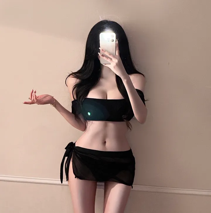 [인생샷보장!!/청순섹시] 팔뚝커버 군살보정 3pcs 프릴 날개 오프숄더 크롭 튜브탑 비키니 수영복 비치웨어 여신 글램핏 커버업 스커트 치마 세트 쓰리피스 해외여행 바캉스 휴양지 상세 이미지 4