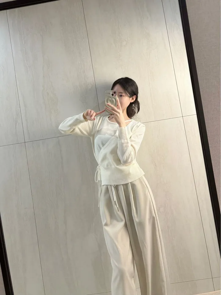 이브 여리 언발 끈 랩 가디건 *랩가디건, 끈가디건 상세 이미지 15