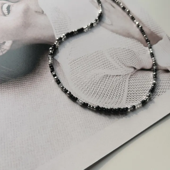 handmade] twinkle black necklace✨디자인 추가 상세 이미지 5