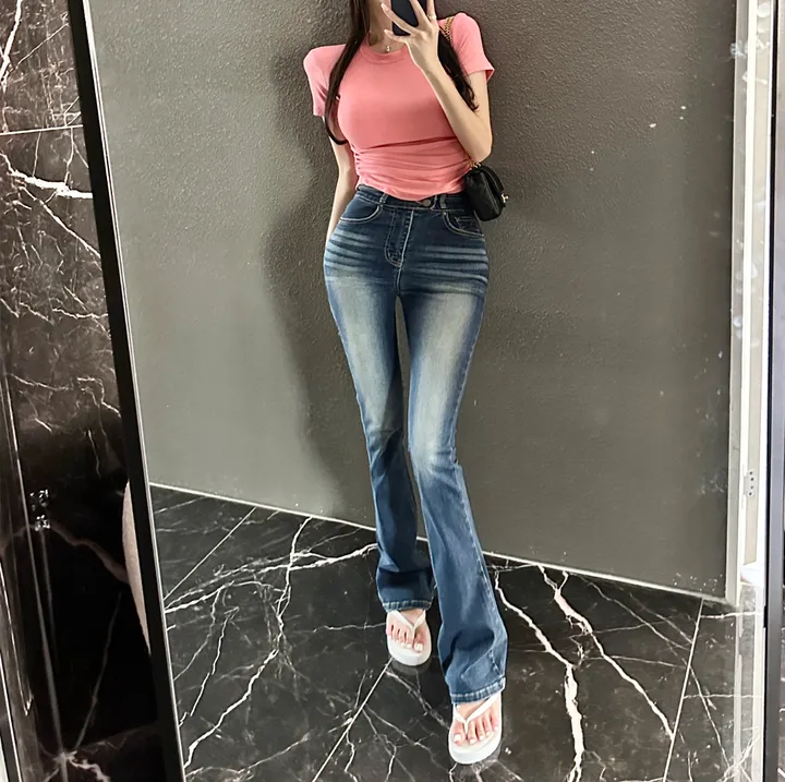 *허리쏙ver.27 [역대급!!!/굿스판/워싱예쁜] 쫀득 티치 투버튼 허리잘록 워싱 부츠컷데님 스판부츠컷 부츠컷바지 S,M,L 홀리허리쏙 상세 이미지 26
