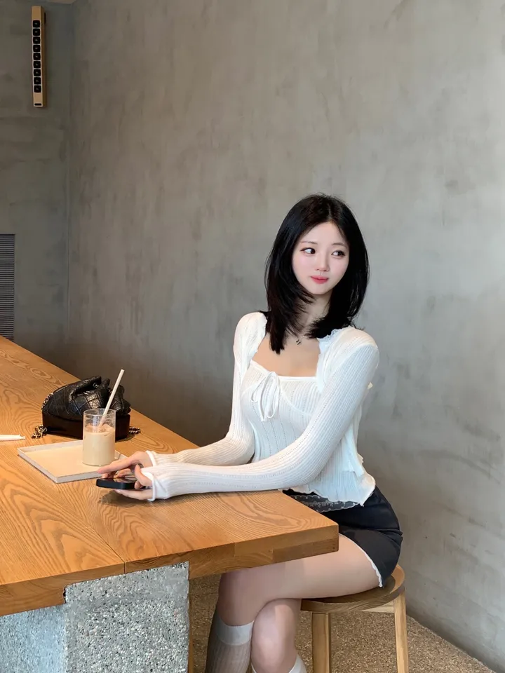 아인 레이스 리본 나시 가디건 세트 상세 이미지 25