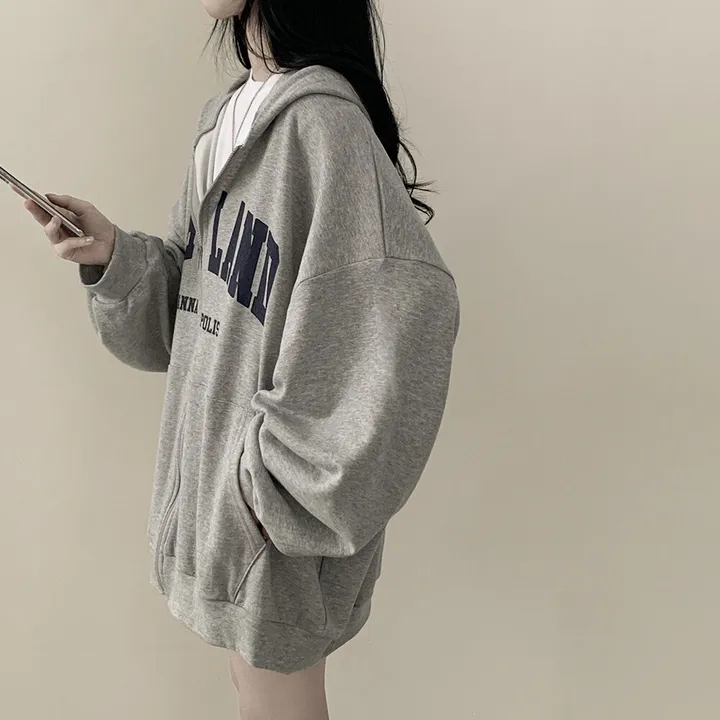 [기모선택/리얼왕오버핏!] 안아주고 싶은핏, 레터링 왕박시 벌룬 아방핏 후드집업 개강룩 캠퍼스룩 상세 이미지 9