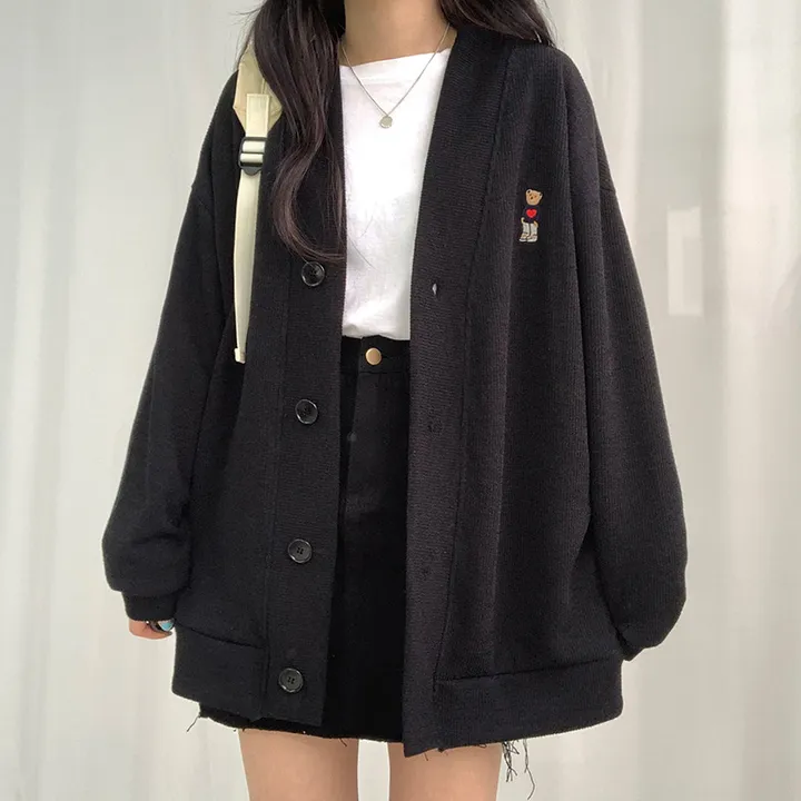 🌸봄신상/오버핏🌸 베스트 가디건 모음전 ✔ 오버핏가디건 니트가디건 학생가디건 교복가디건 스쿨룩가디건 캐릭터 빅사이즈 아우터  봄 봄옷 봄가디건 크롭가디건 롱가디건 봄아우터 상세 이미지 17