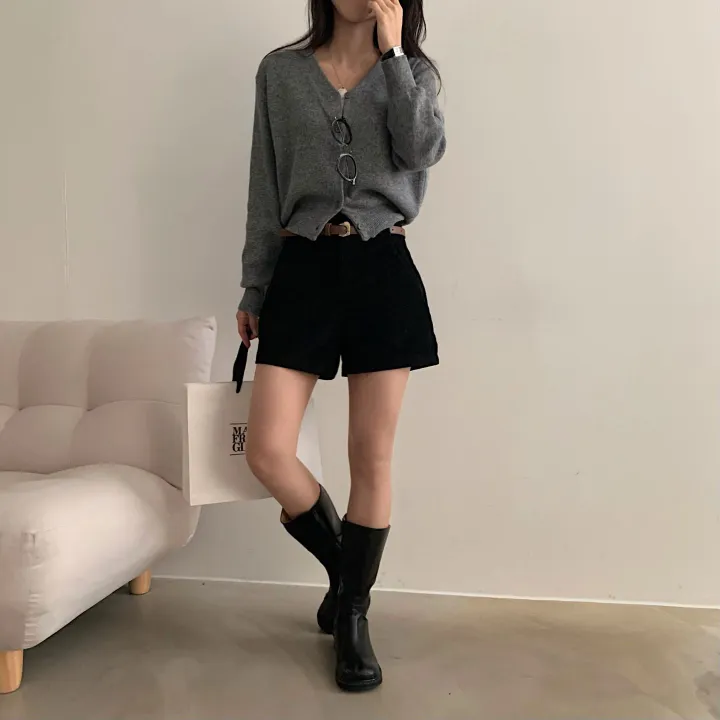 [벨트SET/말라핏!] 스윗 골덴 코듀로이 반바지 숏팬츠 - 3color 상세 이미지 21