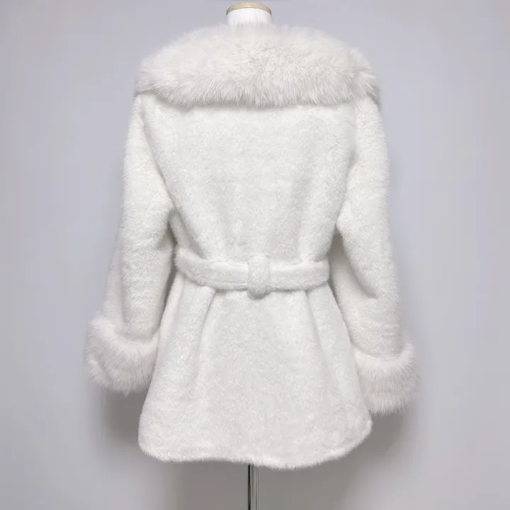 [BEST/최저가] *진짜예뻐요* 밍크 카라 퍼 하프코트 벨트 세트 4color/ 고퀄 실물보장 완전강추 클로징가능 상세 이미지 11