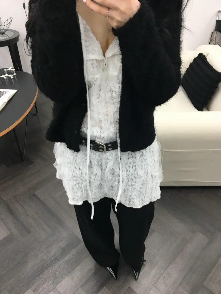 [최저가 할인중%🌼]스노우 퍼 가디건 3color 상세 이미지 47