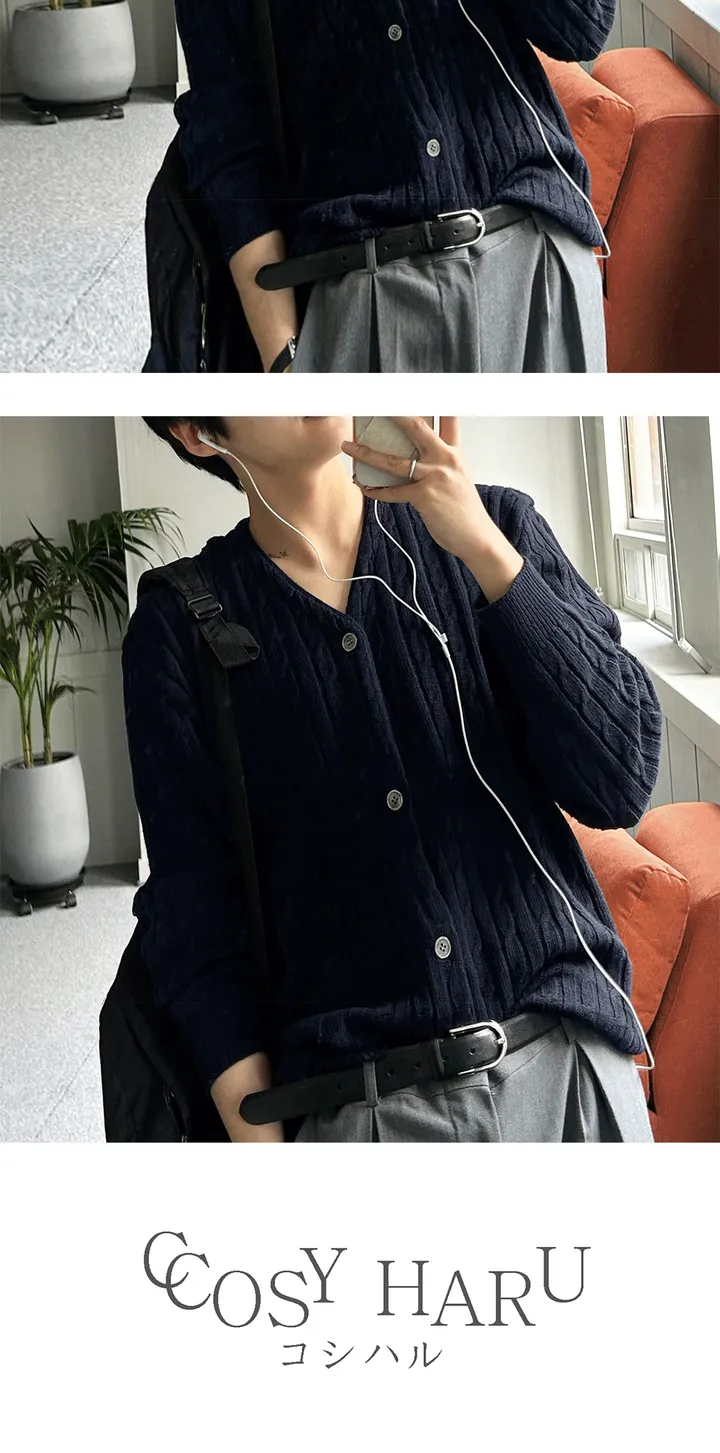 미리봄🌱 [ALL 20%/주문폭주] 로운디테일 케이블 가디건 상세 이미지 43