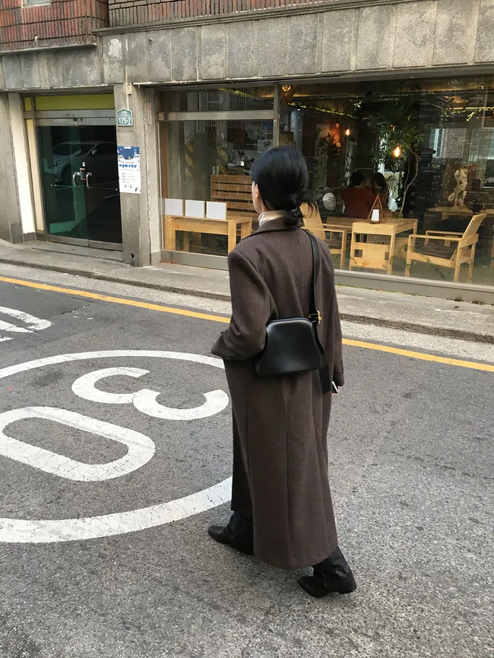 스테이 브이넥 롱코트 (3color) 상세 이미지 11