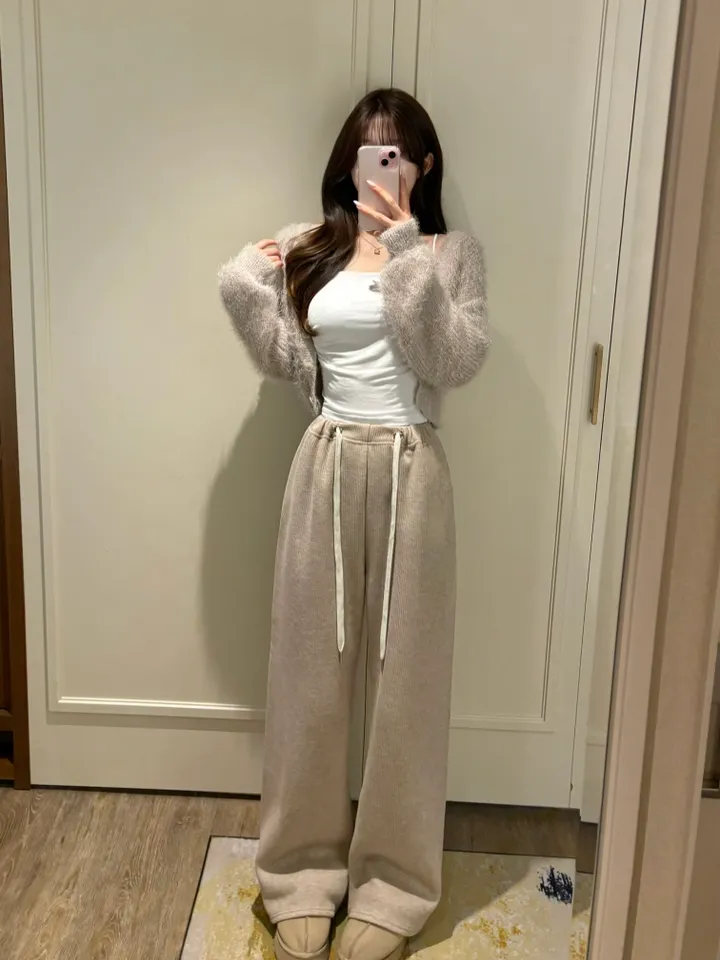[데일리/청순여리] 앙고라 세미크롭 니트 가디건 봄신상 봄가디건 (6color) 상세 이미지 6