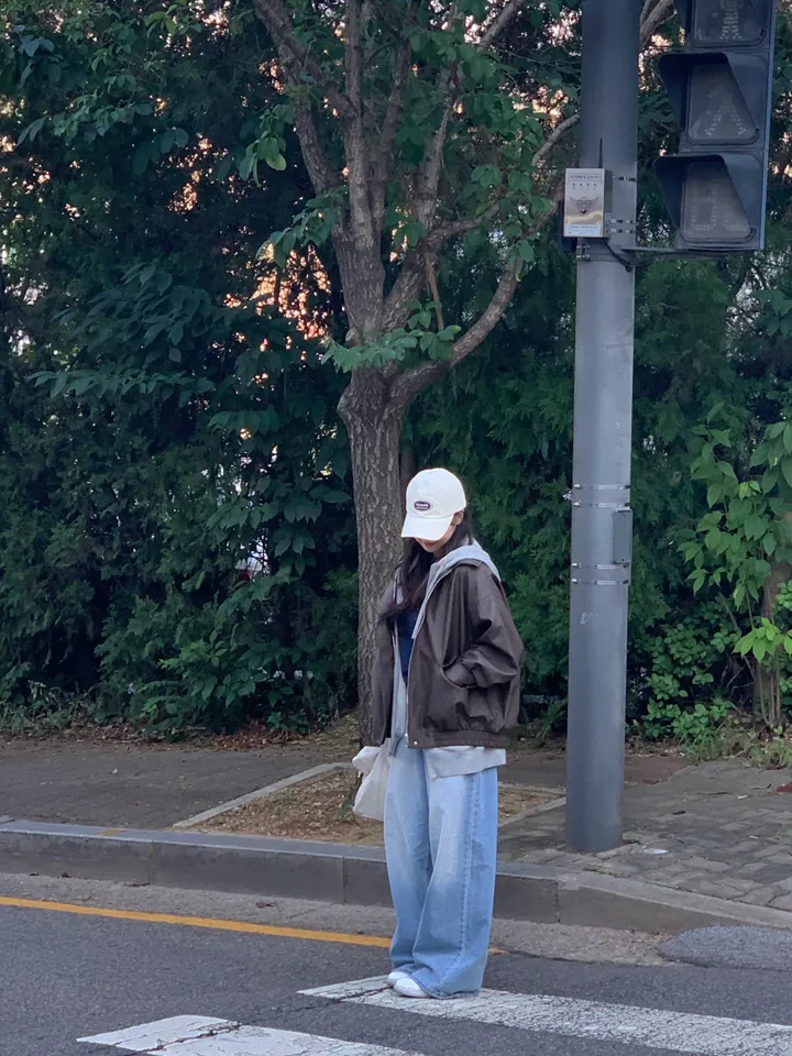 <미리 봄🌸/찐오버핏> 데이 오버핏 카라 블루종 레더자켓 - 2color 상세 이미지 13